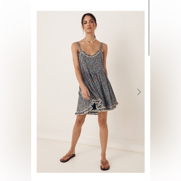 Spell & The Gypsy Poppy Strappy oversized Mini Dress size XS - Picture 2 of 16